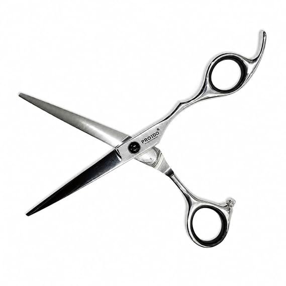 Hair Cutting Scissors for Men & Women | Stainless Steel Barber Salon Shears | Silver Precision Hairdressing Scissor for Smooth & Sharp Cutting